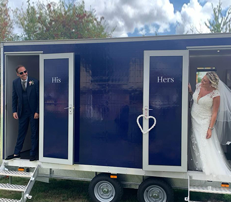 his and hers luxury toilet hire in Essex